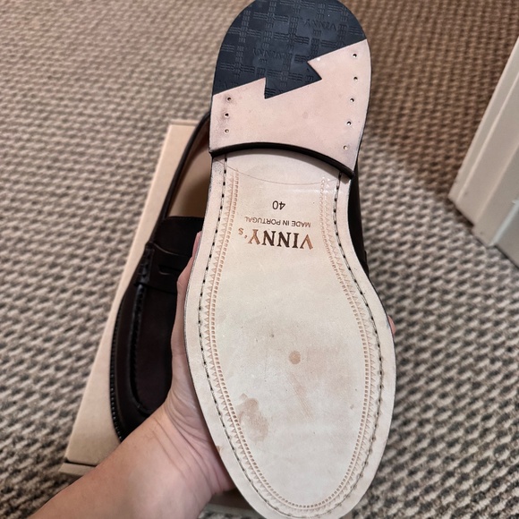 Vinny’s Townee Penny Loafer Brown 40/7US - Picture 3 of 4